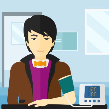 Kan basıncı ölçümü.