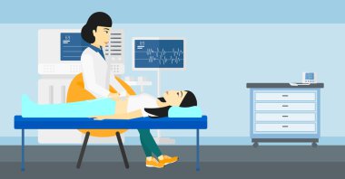 Hasta Ultrasonografi altında.