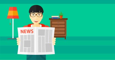 Muhabir okuma gazete.