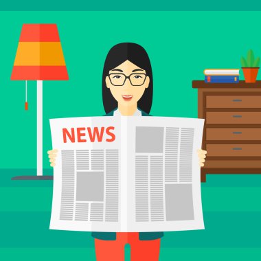 Muhabir okuma gazete.