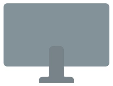 Bilgisayar ekranının arka görünüm