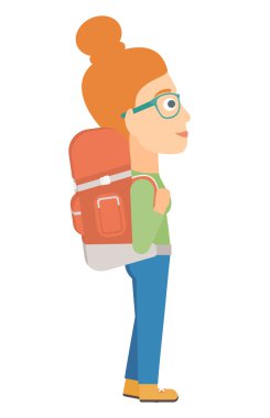 Kalkış tahtaya arayan kadın.