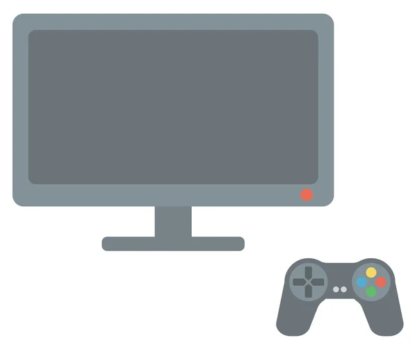 游戏控制器和屏幕 — 图库矢量图片