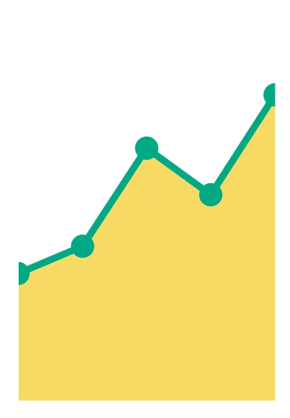 Business graph going up — Stock Vector