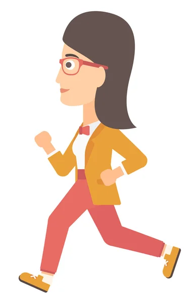 Mujer de negocios corriendo — Archivo Imágenes Vectoriales