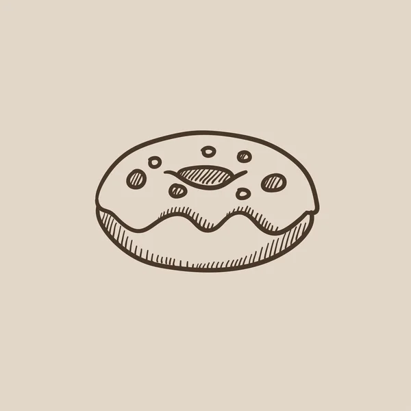 Reoughnut sketch icon . — стоковый вектор