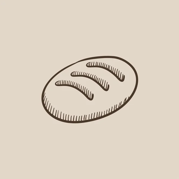 Loaf icono del boceto . — Archivo Imágenes Vectoriales