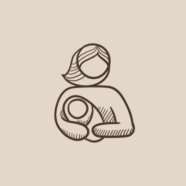 Bebek kroki simgesi tutan kadın.