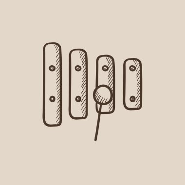 Ksilofon çekiç kroki simgesiyle.