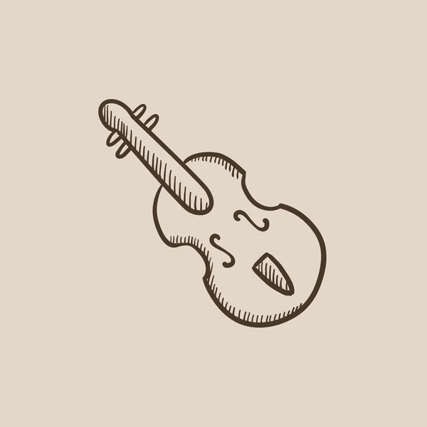 Icono de boceto de violonchelo . — Vector de stock