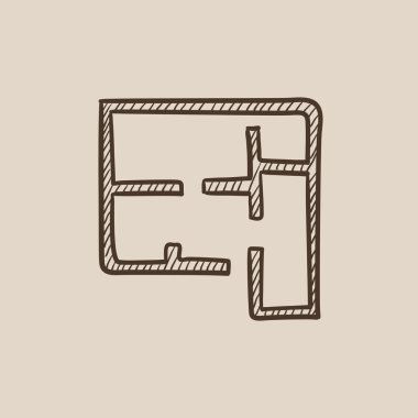 Ev kroki simge yerleşimi.