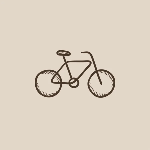 Cykel skiss ikon. — Stock vektor