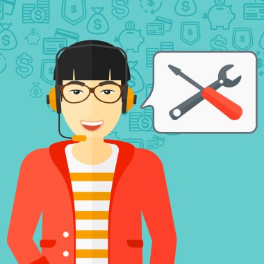 Operator of technical support.