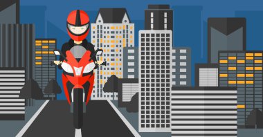 kadın sürme motosiklet.