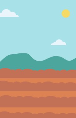 Sürülmüş tarım alanının arka plan.