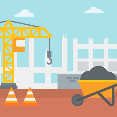 Background of construction site. clipart
