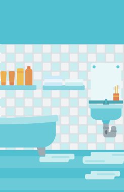 Arka plan banyo sızdıran lavabo.