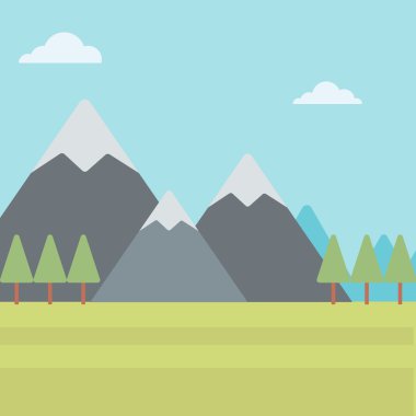 Dağ manzarası arka plan.