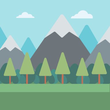 Dağ manzarası arka plan.