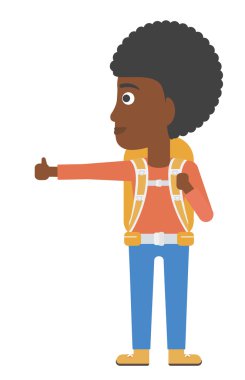 genç kadın otostop.