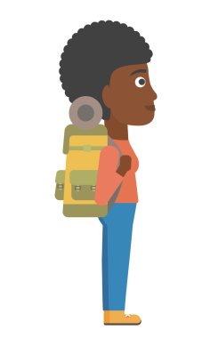 Kalkış tahtaya arayan kadın.