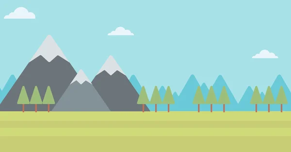 Fondo de paisaje de montaña . — Vector de stock