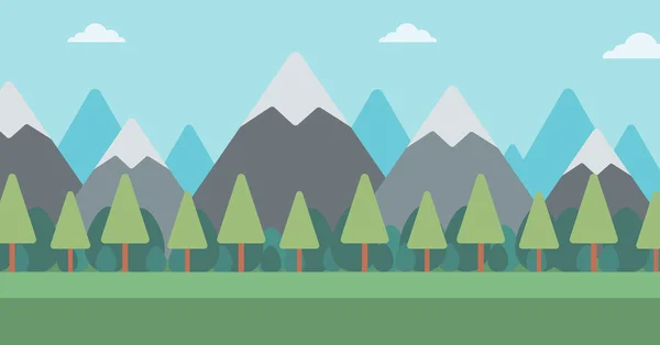 Fondo de paisaje de montaña . — Vector de stock