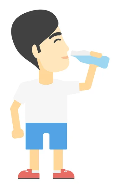 Людина питної води . — стоковий вектор