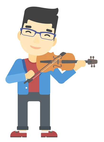 Man playing violin. — Stock Vector