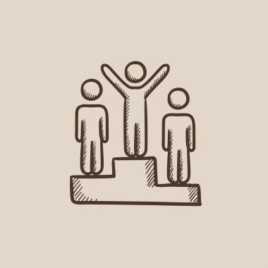 Kazanan podyum kroki simgesini.