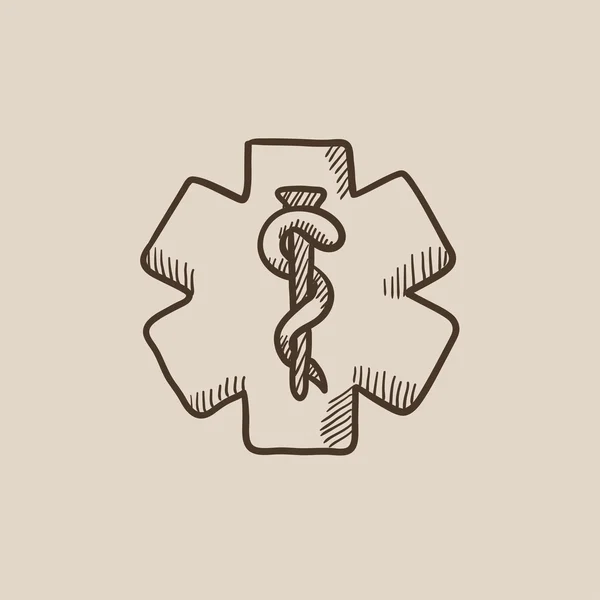 Иконка медицинского символа . — стоковый вектор