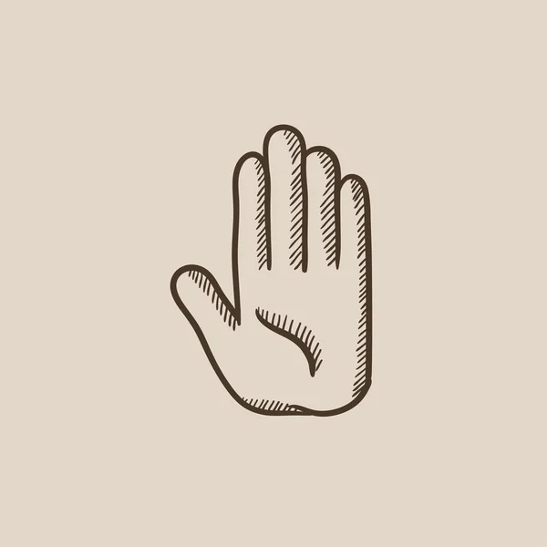 Handschuh-Ikone. — Stockvektor