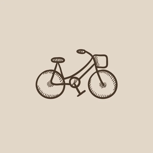 Icona schizzo bicicletta . — Vettoriale Stock