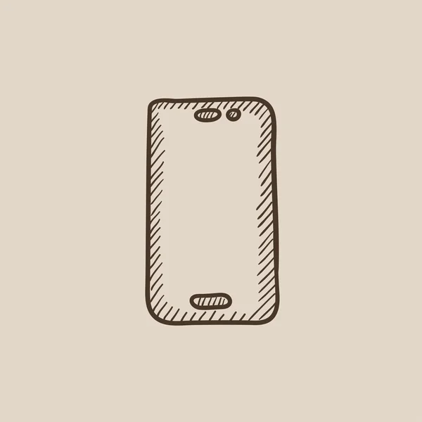 Handy-Sketch-Ikone. — Stockvektor