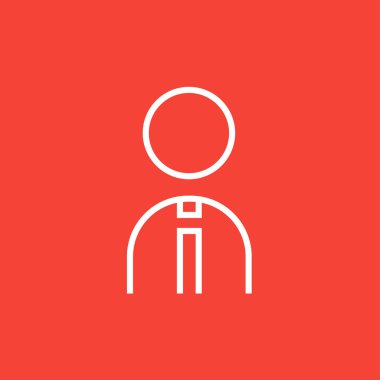 İş adamı satırı simgesi.