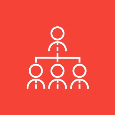 iş takımı satırı simgesi.