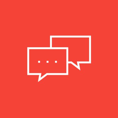 Konuşma kareler satırı simgesi.