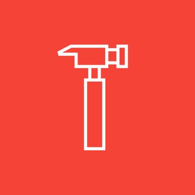 çekiç satırı simgesi.