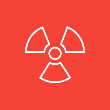 İyonizan radyasyon işareti satırı simgesi.