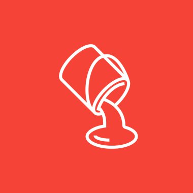 Boya dökme kova satır simgesinden.