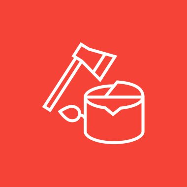 Ormansızlaşma satırı simgesi.