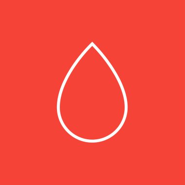 Su damla satırı simgesi.