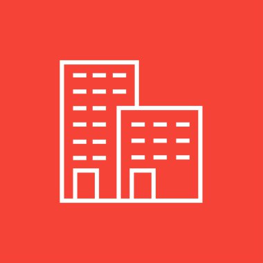 Fabrika çizgisi simgesi.