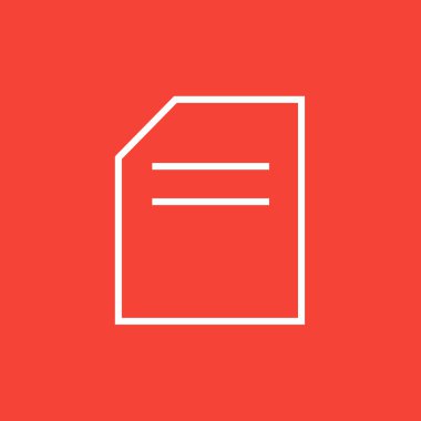 Belge satırı simgesi.