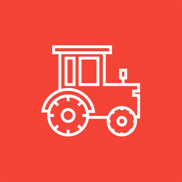 Tractor icono de línea. — Vector de stock