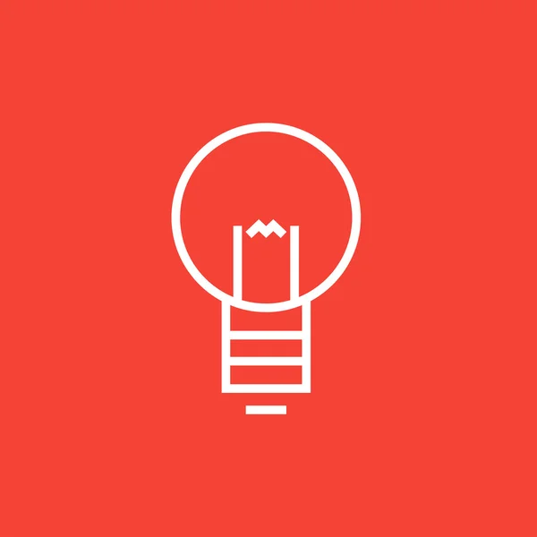 Icône de ligne d'ampoule . — Image vectorielle