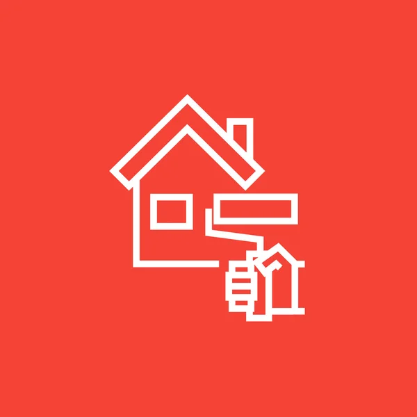 House painting line icon. — Stockový vektor