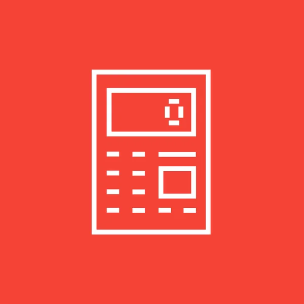 Calculator line icon. — Stock Vector
