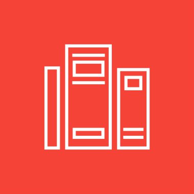 Kitaplar satırı simgesi.