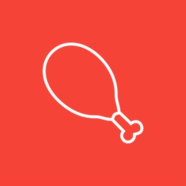 Tavuk bacağı satırı simgesi.